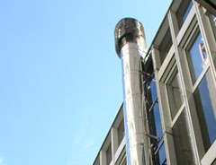Schornsteinanlage Uniklinikum Mainz - Referenz Klees Schornsteintechnik