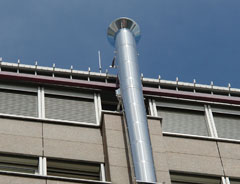 Schornsteinanlage Uniklinikum Mainz - Referenz Klees Schornsteintechnik